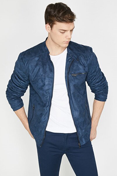 Koton Sötétkék mintás férfi dzseki 9YAM21202HW