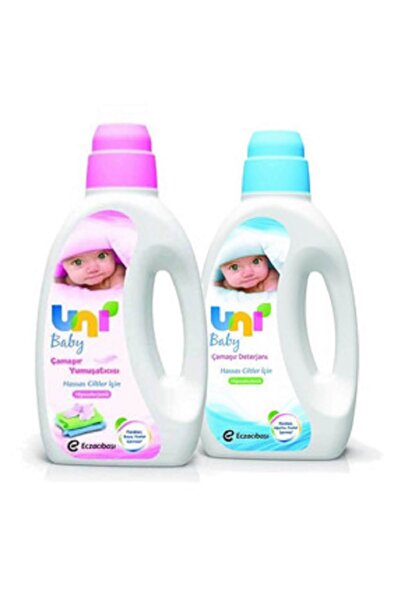 Uni Baby Çamaşır Deterjanı 1500 Ml + Çamaşır Yumuşatıcısı 1500 Ml