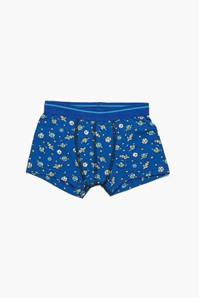 Koton Zweiteilige Boxershorts für Jungen, blau - 7Ylb92094Mk