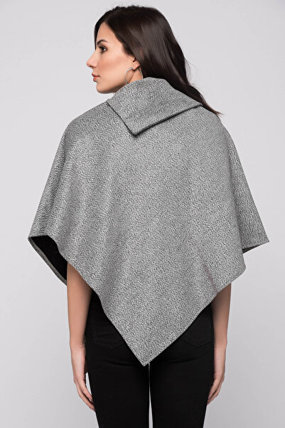 Pitti Women's Gray Snow Oil Poncho 70257