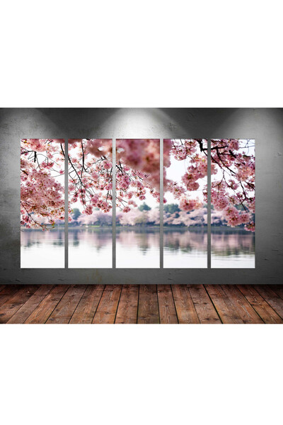 Tablo Center Dev Boyut 5 Parçalı Kanvas Tablo 150x90cm