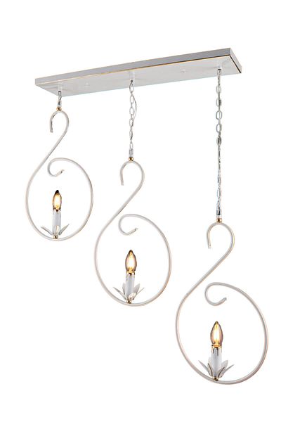 Sedef Avize Sedef 9205-3 WPT 3-Piece White Chandelier - Patina Design