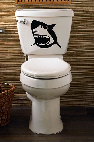Tilki Dünyası Autocolant pentru toaletă și baie Shark SHARP00001