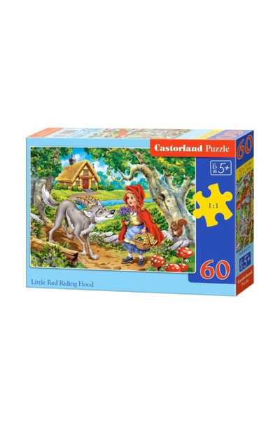 Castorland 60 Parça Çocuk Puzzle - Kırmızı Başlıklı Kız /