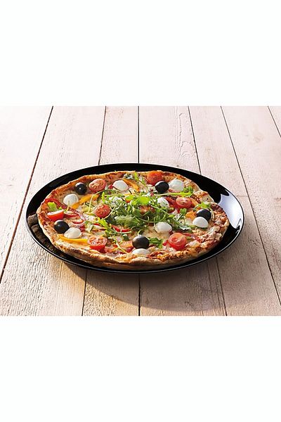 Luminarc Friends Time Tempered Black Pizza Plate 32 cm