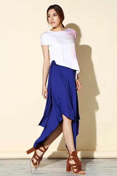 Quincey Women's Purple Wrap Skirt EK2316
