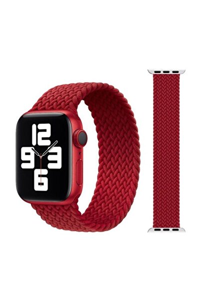 MOBAX Apple Watch Kordon 2 3 4 5 6 Se 44mm Örgü Solo Loop Kordon Kayış Small ...