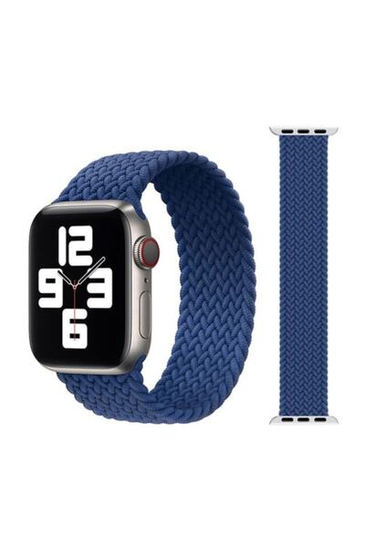 MOBAX Apple Watch Kordon 2 3 4 5 6 Se 44mm Örgü Solo Loop Kordon Kayış Small ...