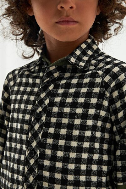 Nebbati Boy's Plaid Shirt 22fw0nb3601