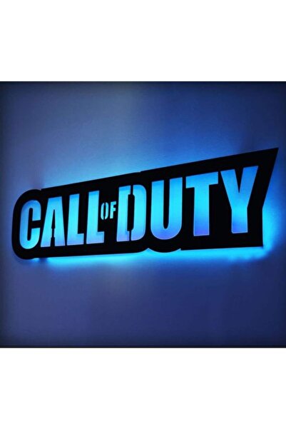 KLES Call Of Duty Yazılı Işıklı Tablo Oyun Film Tablosu Işıklı 50 Cm