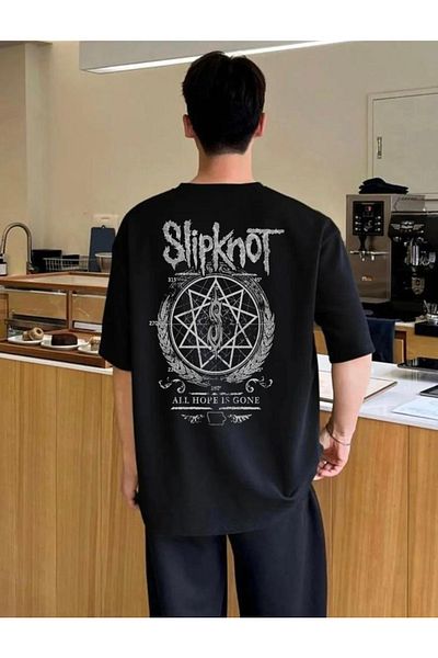 DEEPSENCE Μπλουζάκι με μοτίβο Slipknot Unisex Μαύρο Oversize