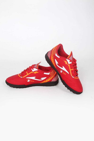 DÜNYA MAĞAZA Young Boys' New Extrem Red Black Sole Color Small Gear Grass Astroturf Field Shoes
