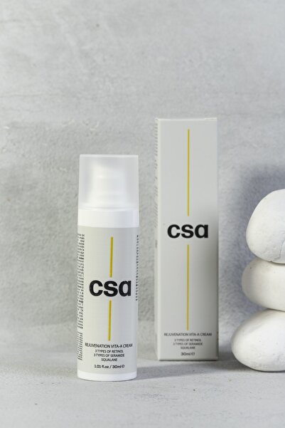 CSA كريم فيتا-أ لتجديد البشرة - كريم ليلي لإصلاح التجاعيد وحب الشباب مع حاوية...