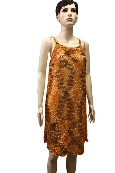 Işin Tasarım Flexible and Soft Orange Light Beach Pareo Dress