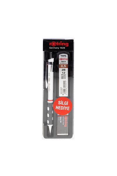 Rotring Tikky Versatil Pen - 0.5mm Eraser Nib, Stationery Set White Ro-Kk07-05B 2399