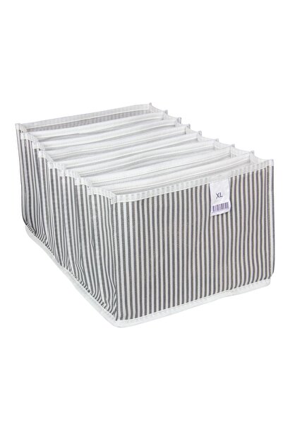 Genel Markalar 8 Bölmeli Akordiyon Organizer XL - Gri