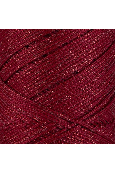 SENSY Premium Glitter 200 Gr Poliester Macrame Frânghie Roșu 2 Mm - 230 M Frânghie de încărcare și ață de sac