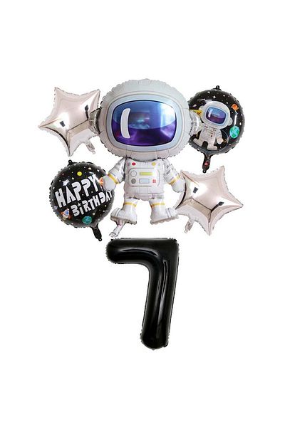 DÜVENCİ TİCARET Çıtıpitıstore Space Themed Age Balloon Set