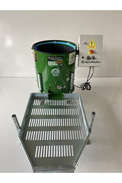 BURKON MAKINE Burkon 190 Lt 75 Kg Devir Ayarlı Sehpalı Ceviz Soyma Makinası