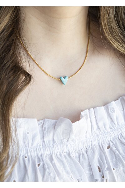 CHARMLUCKY Murano Kalp Kolye