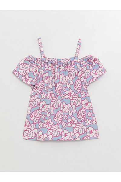 LC Waikiki Tricou pentru fete cu mânecă scurtă cu model Lcw pentru copii