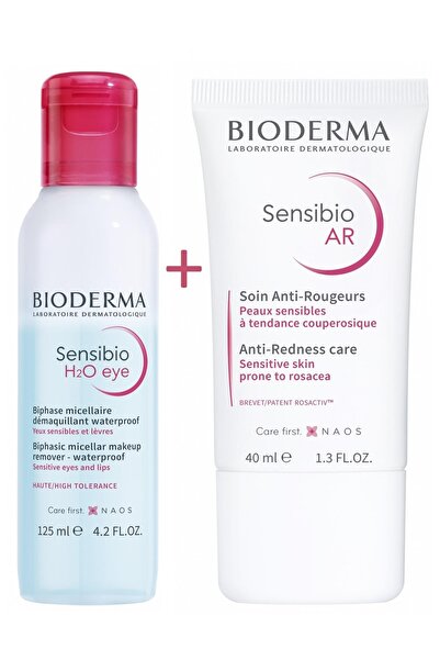 Bioderma Sensibio H2o Eye Çift Fazlı Makyaj Temizleyici 125 Ml+ Sensibio Ar C...