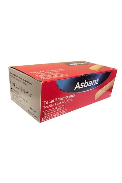 ASBANT إسعافات أولية 10 قطع × 30 قطعة