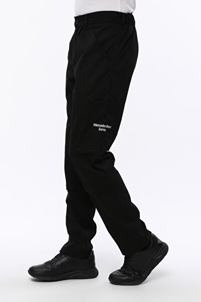 Uniprom Iş Pantolonu Mercedes Benz Servis Pantolonu Diz Destekli Siyah