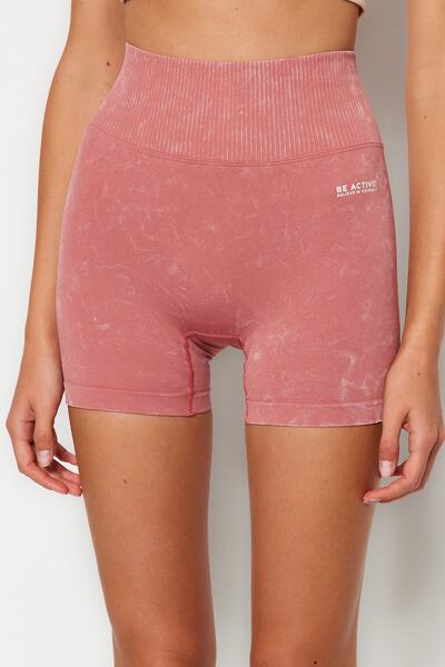 Trendyol Collection Seamless Dried Rose Knitted Sports Leggings - Thmss23ty00034