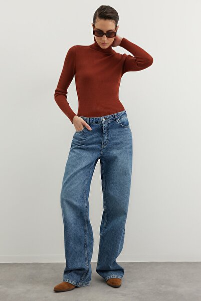 Trendyol Collection Tile Basic Turtleneck Sweater TWOAW21KZ1279