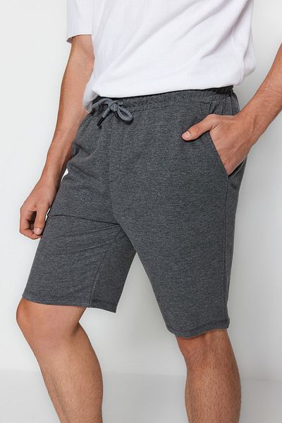 Trendyol Collection Anthrazit Regular Cut Basic Shorts&Bermuda - TMNSS20SR0068