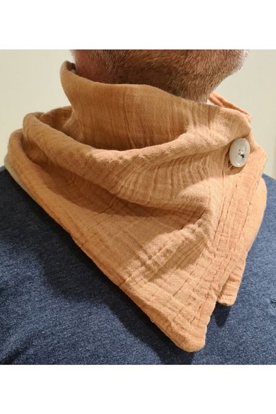 Leylace Summer Men's Muslin Cotton Fabric Neck Collar-1, Father's Day Gift
