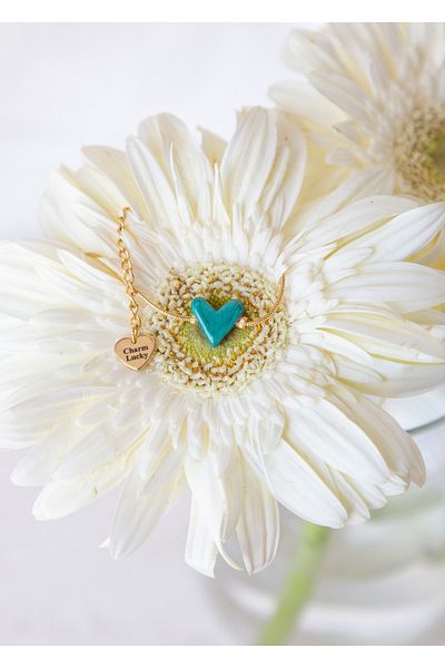 CHARMLUCKY Murano Heart Bracelet
