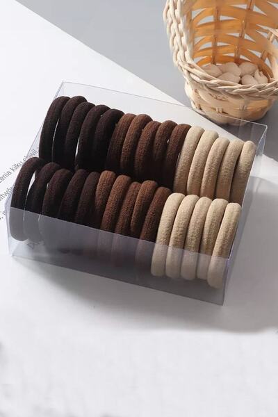 ALYESKA Λαστιχένια πόρπη 50 τεμαχίων Λαστιχένια πόρπη σε χρώμα καφέ