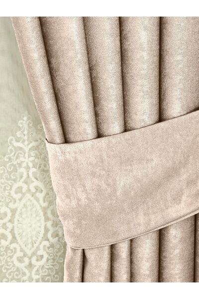 Cortibo Soft Background Curtain Light Beige Single Wing (PILLET-FREE)