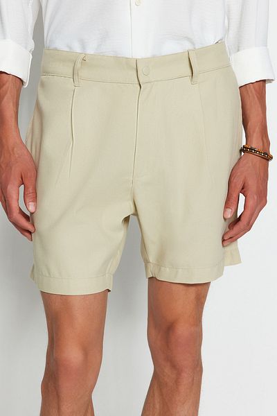 Trendyol Collection Stone Regular Fit Canvas 100% pamut rövidnadrág és Bermuda TMNSS23SR00074