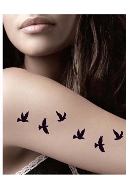 petit bijou Uçan Kuşlar Geçici Dövme,tattoo,kol,bel,el,sırt,omuz,göğüs Dövmesi
