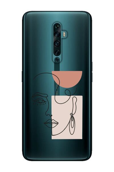 frondcase حافظة هاتف شفافة لهاتف اوبو رينو 2 زد للنساء