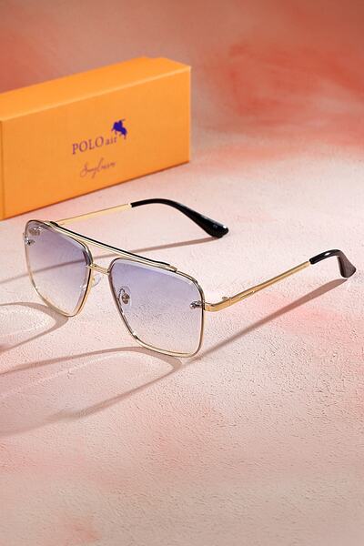 Polo Air Unisex Crystal Uv 400 Protected γυαλιά ηλίου Μπλε-κίτρινο
