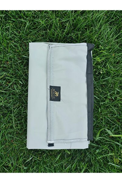 BE ACTİVE Piknik Örtüsü Kamp Tipi Su Gecirmez Gri Renk Çanta Şekilli