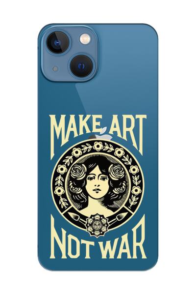 frondcase حافظة هاتف آيفون 13 ميني ميك آرت نوت وور شفافة