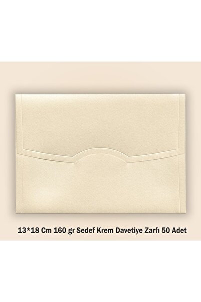 Yener Fotokopi Ile Baskıya Uygun 160 Gr.13*18 Cm Davetiye Zarfı Saten Krem 1....