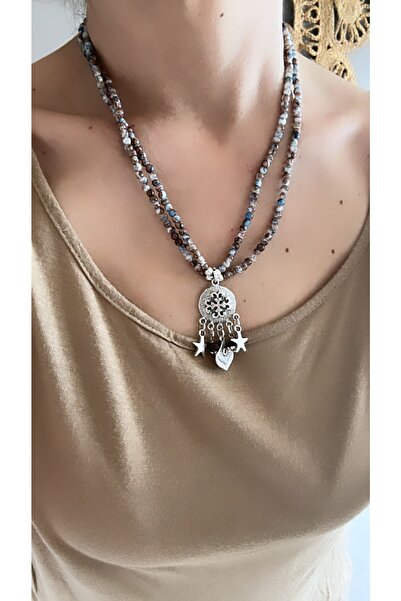 by özllem قلادة من الخرز بتصميم على الطراز العرقي