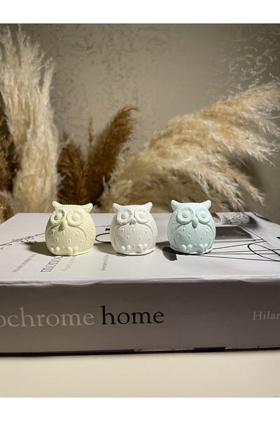 KUMS DESIGN Dekoratif Üçlü Minimal Baykuş Set