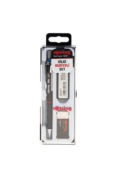 Rotring Maroon Versatil Tikky Pencil - 0.7mm Eraser Nib Stationery Set Rkk07-07 2534 0769 2016 0769