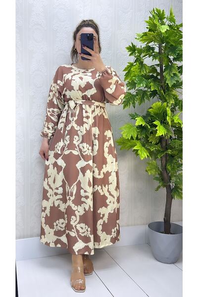 modasindoma Ženska haljina sa šišmiš rukavima Sa deznom