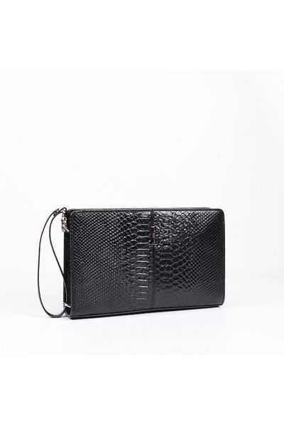 Eminsa Men's Black Genuine Leather Hand & Shoulder Bag