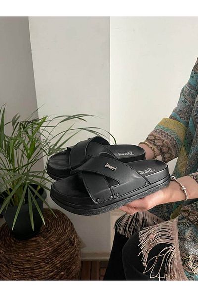 Behtah Kundura Ανατομικές Πλήρεις Ορθοπεδικές Παντόφλες Χονδρό Τακούνι Καθημερινή Αντιολισθητική Σόλα Προϊόν Ευκαιρίας