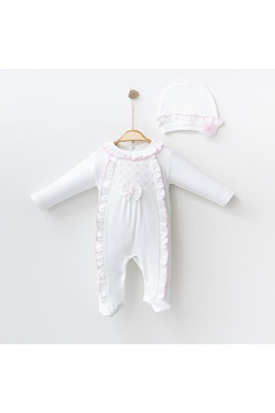 OTTO BABY Kız 3-6-9-12 Ay Fırfırlı Güllü Tulum