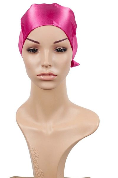 MİSS İPEK Pink Color Satin Bonnet